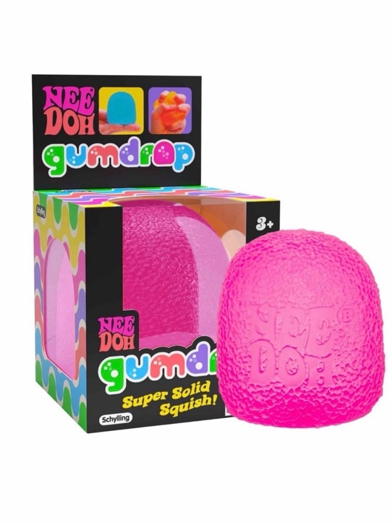 needoh Other - Needoh Gumdrop AUTHENTIC Super Solid Squish! Toy - Pink